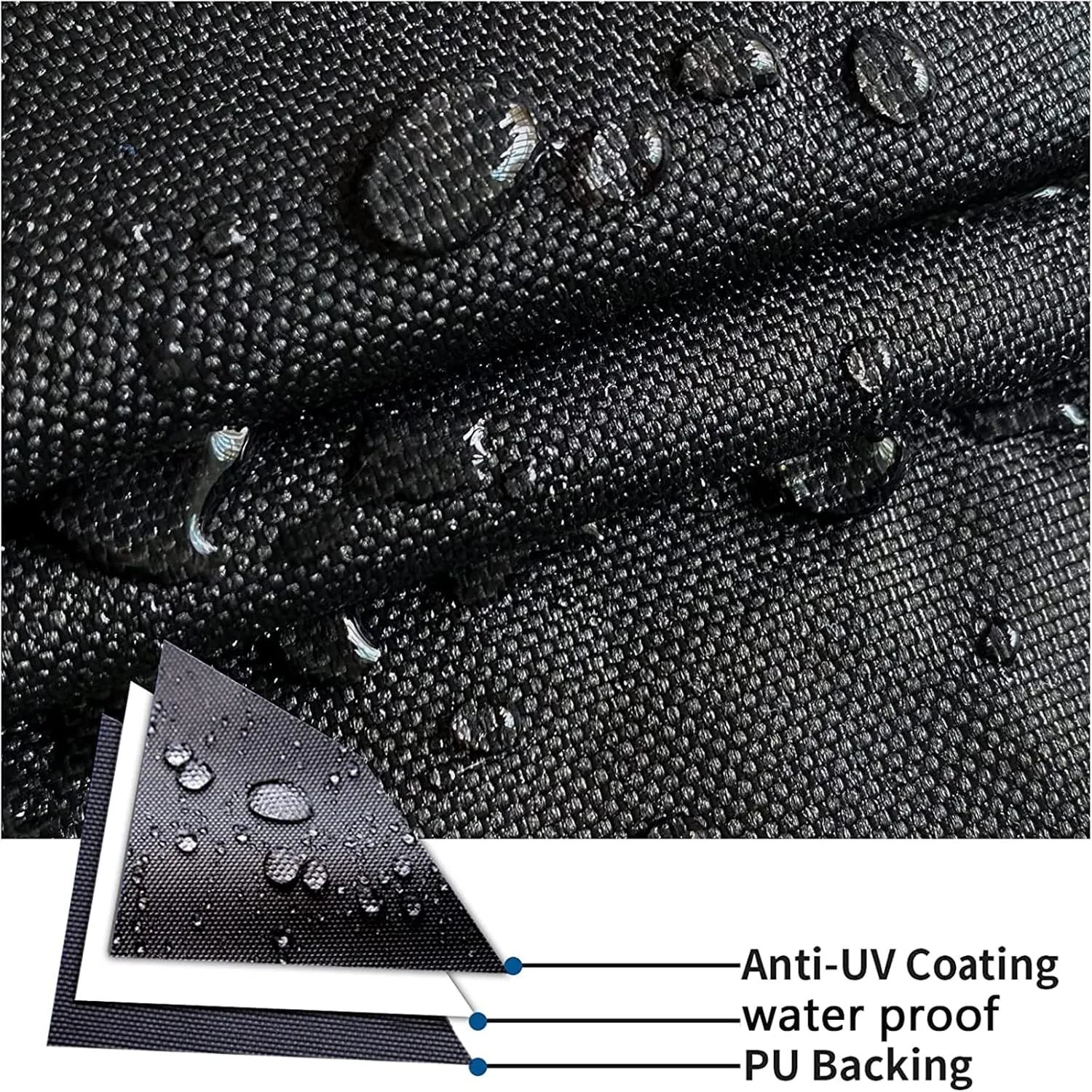 20-22ft Heavy Duty Waterproof Boat Cover 600d Sun Protection Tear-Resistant Large Boat Cover Speedboats, Fishing Ski Boats Towable Boat Cover