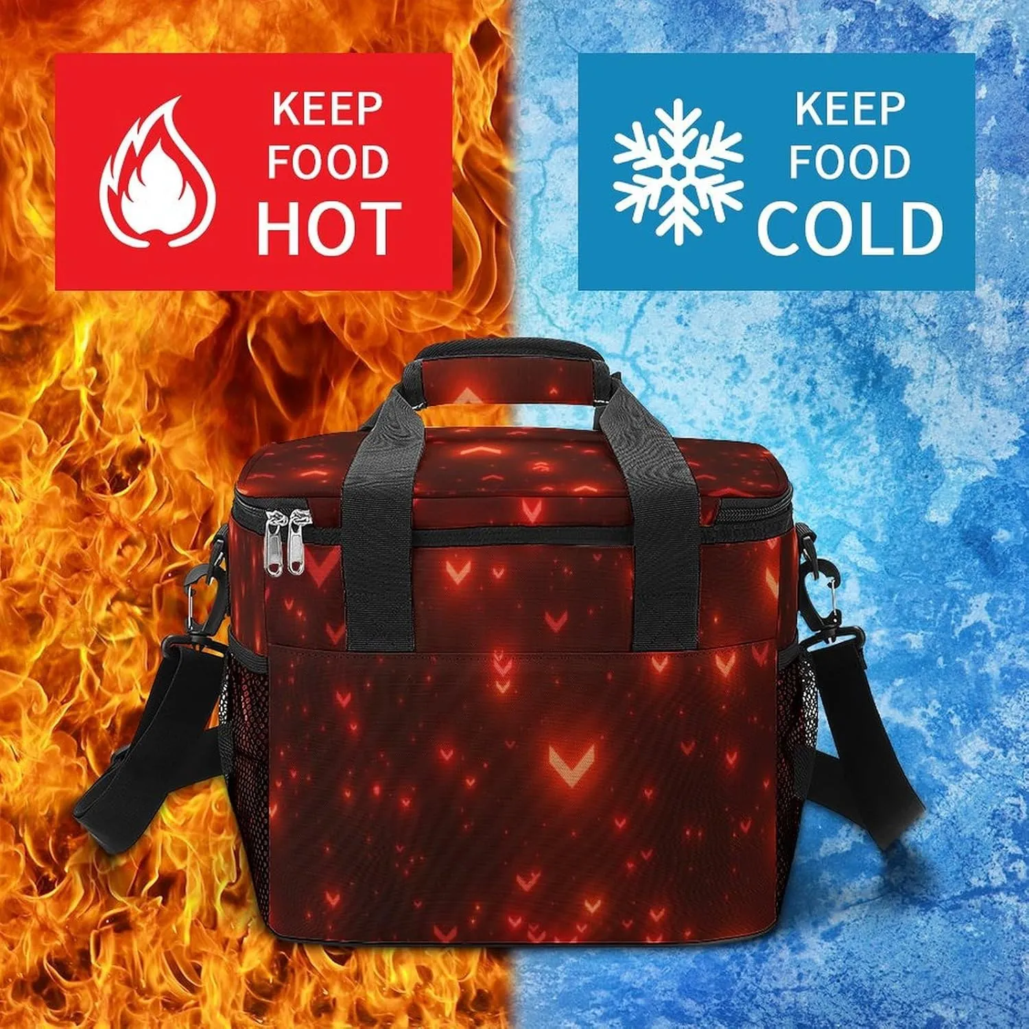 22.5L Waterproof Soft Cooler BagInsulated Lunch Box for Camping Fishing Beach Road Trips