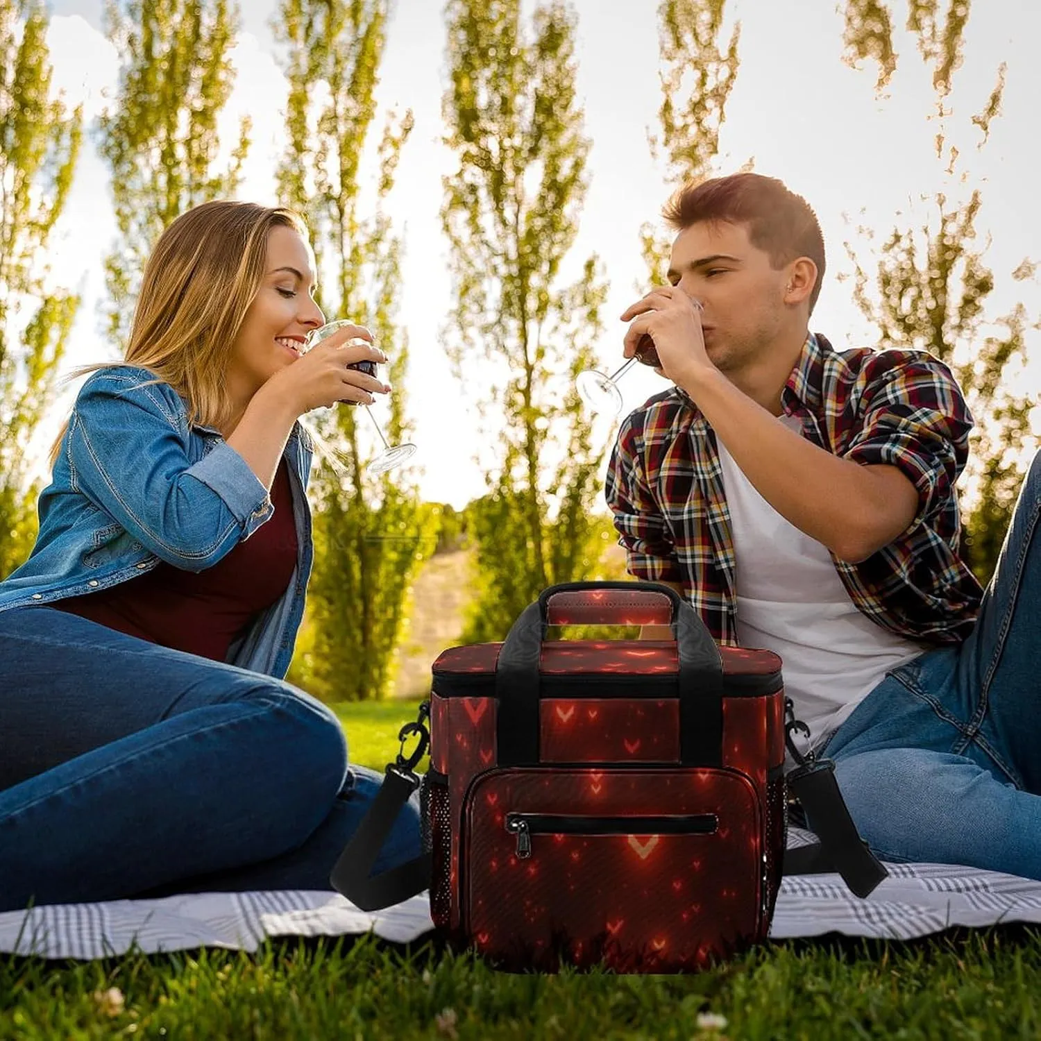 22.5L Waterproof Soft Cooler BagInsulated Lunch Box for Camping Fishing Beach Road Trips