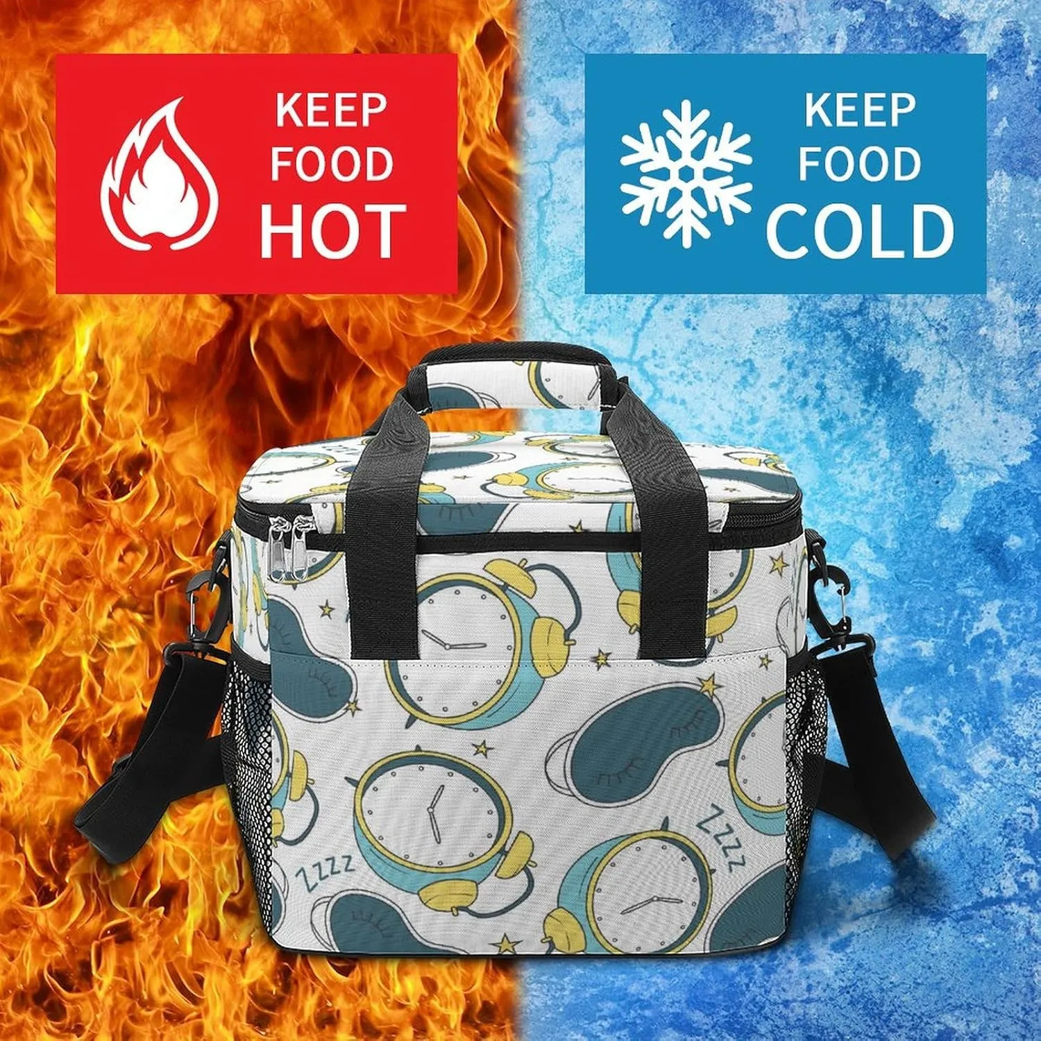 22.5L Waterproof Soft Cooler BagInsulated Lunch Box for Camping Fishing Beach Road Trips