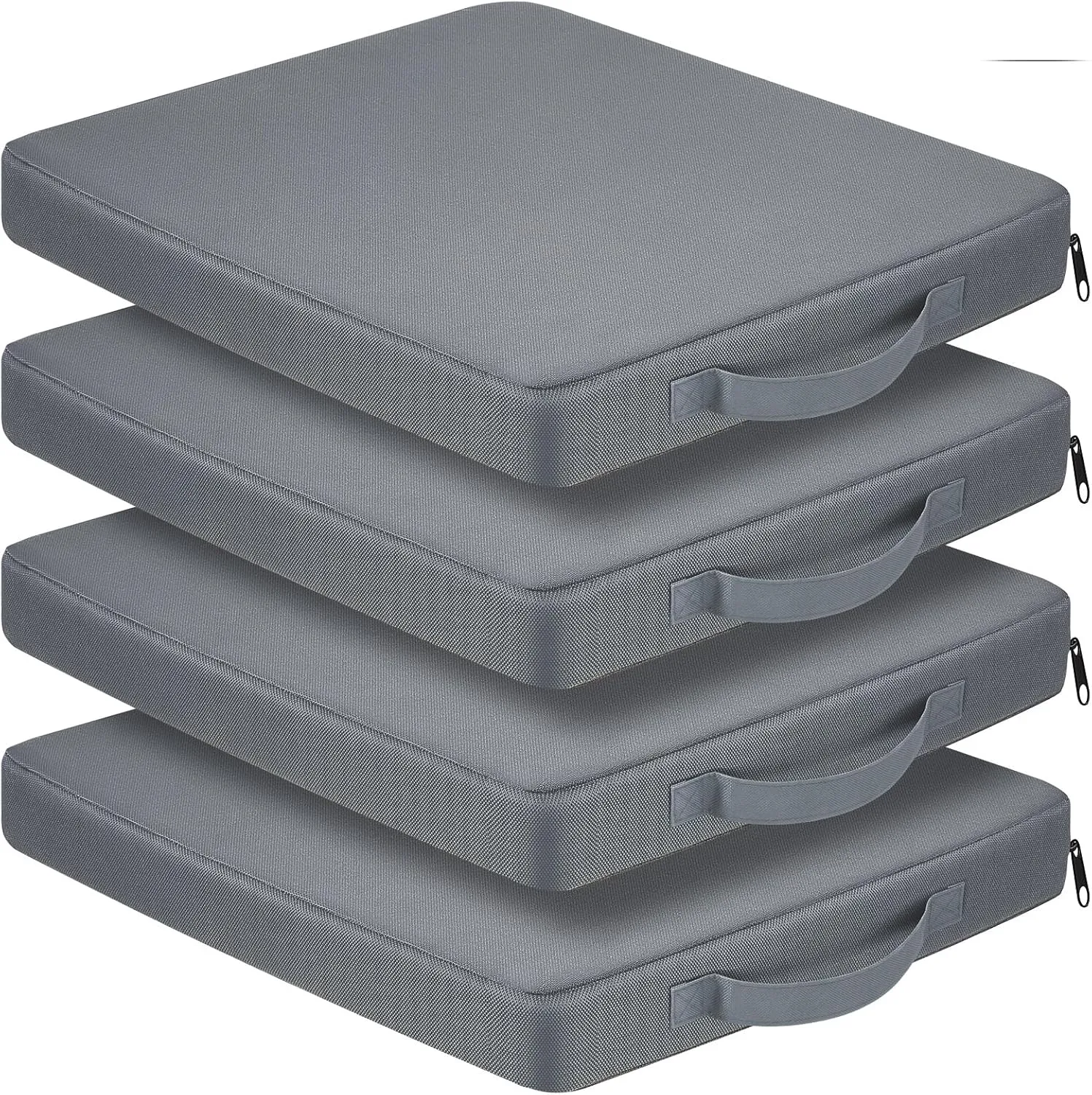 4 Packs Stadium Seat Cushion Portable Bleacher Seat with Handle Stadium Cushion Padded for Sports Events, Outdoor Concerts, Camping, Hiking, Fishing, Beaches, Chairs(Dark Gray)