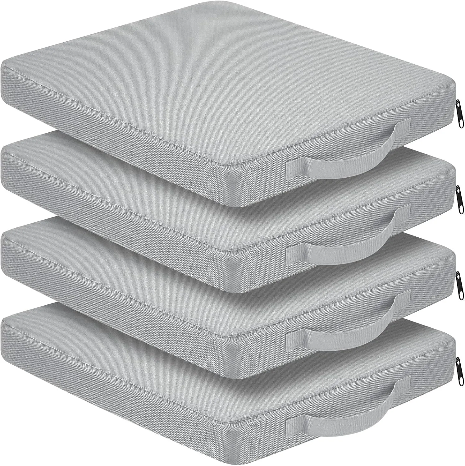 4 Packs Stadium Seat Cushion Portable Bleacher Seat with Handle Stadium Cushion Padded for Sports Events, Outdoor Concerts, Camping, Hiking, Fishing, Beaches, Chairs(Gray)