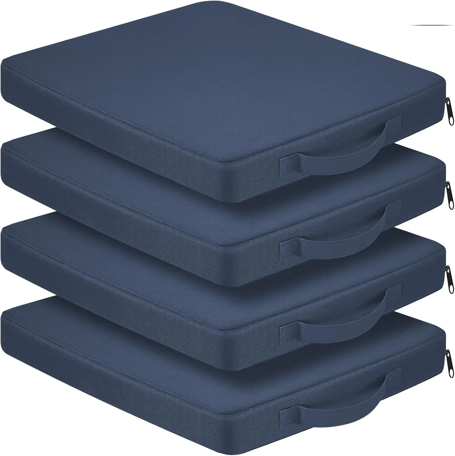 4 Packs Stadium Seat Cushion Portable Bleacher Seat with Handle Stadium Cushion Padded for Sports Events, Outdoor Concerts, Camping, Hiking, Fishing, Beaches, Chairs(Navy Blue)