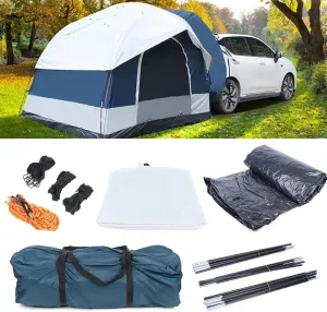 4 Person Tent Tailgate Shade Awning Tent, Versatility Teardrop Awning Car Tent US,durable Tear Resistant Waterproof,spacious, Lightweight Portable Backpacking Tent for Outdoor Camping/hiking