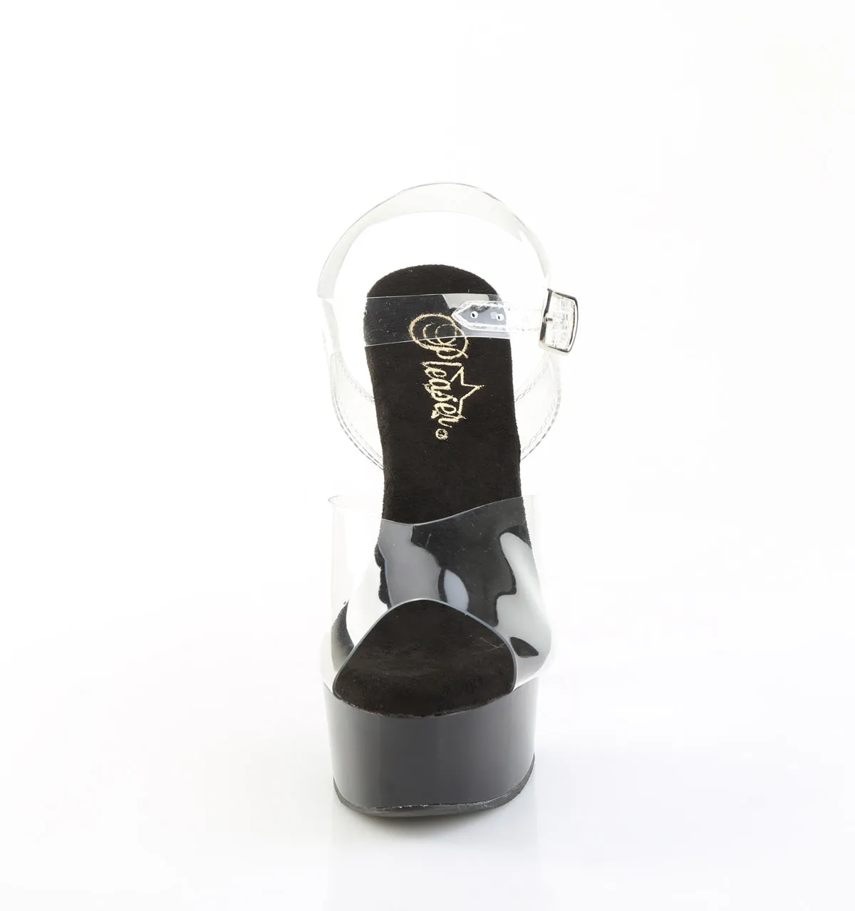 6 Inch Heel CAPTIVA-608 Clear Black