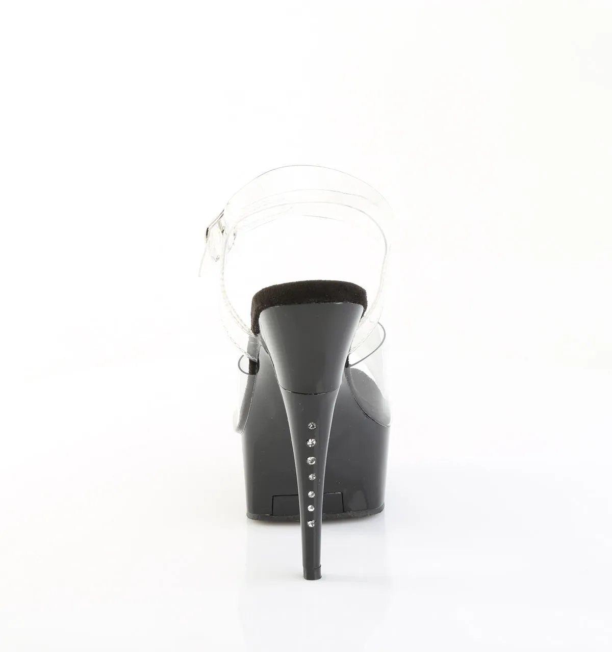 6 Inch Heel CAPTIVA-608 Clear Black