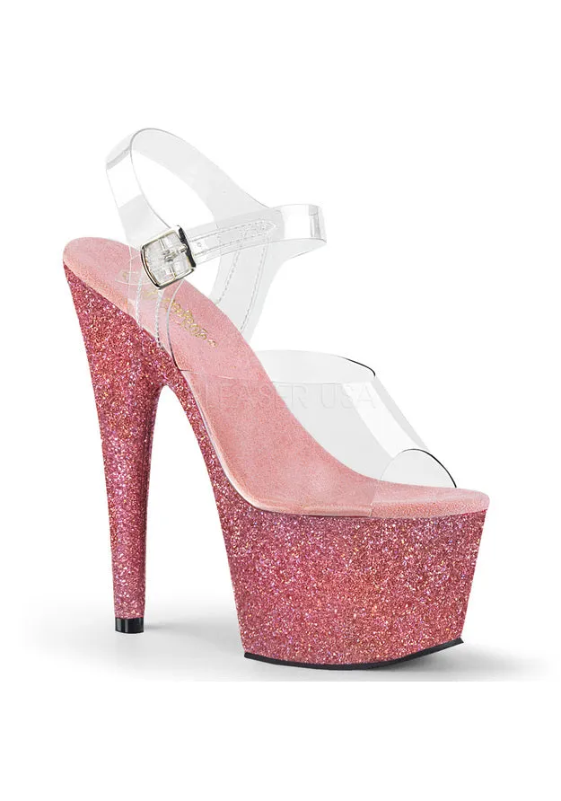 7" Heel, 2 3/4" PF Ankle Strap Sandal
