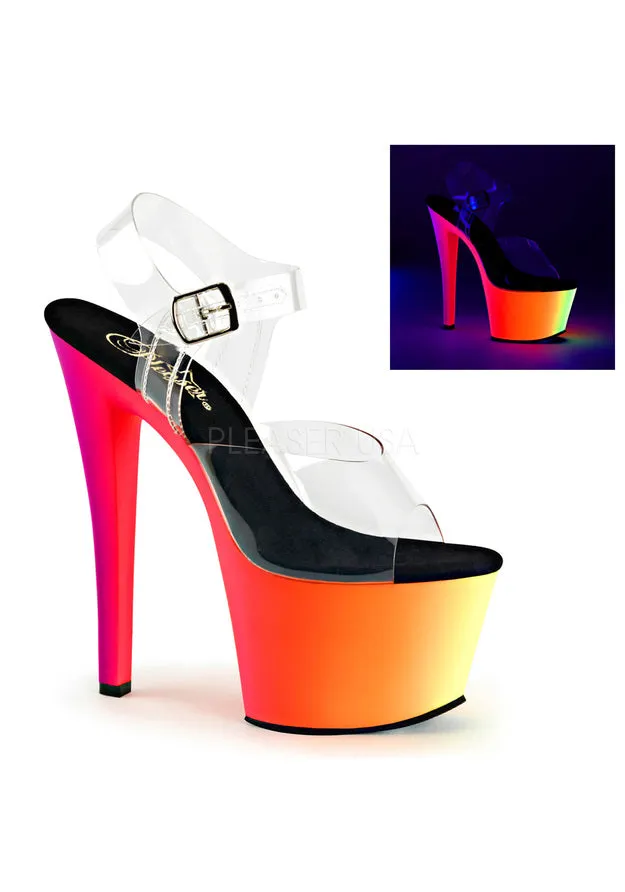 7" Heel, 2 3/4" PF Ankle Strap Sandal