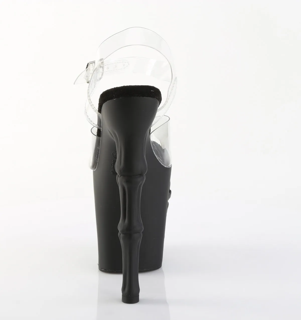 8 Inch Heel RAPTURE-808 Clear Black