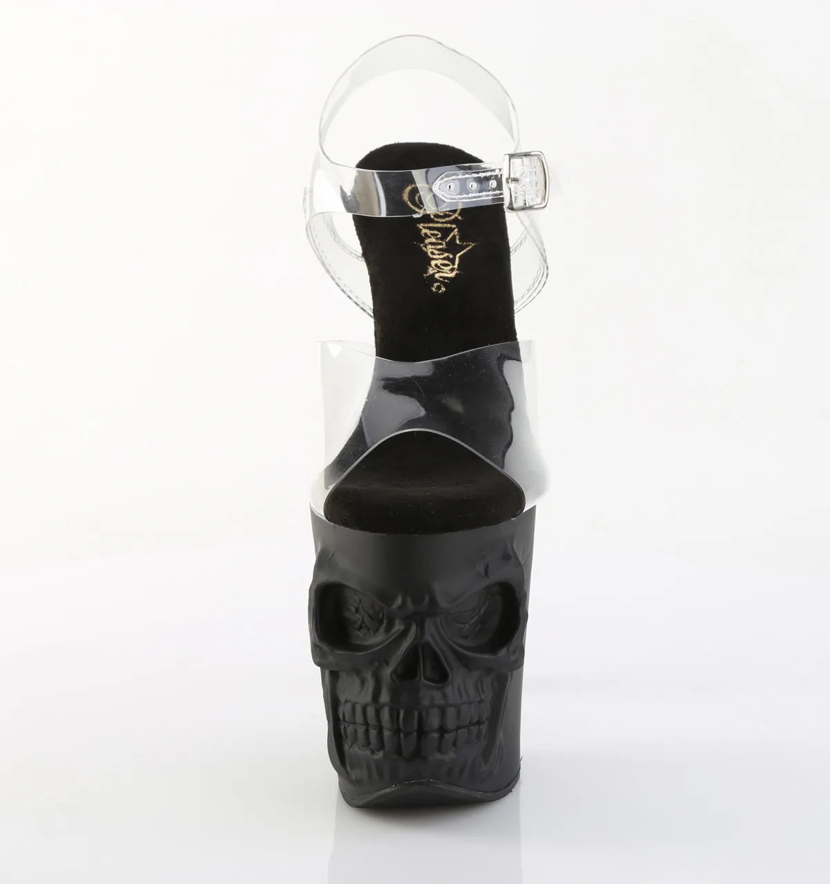 8 Inch Heel RAPTURE-808 Clear Black