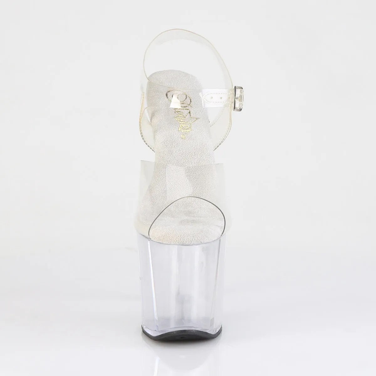 8 Inch Heel RAZZLE-808 Clear