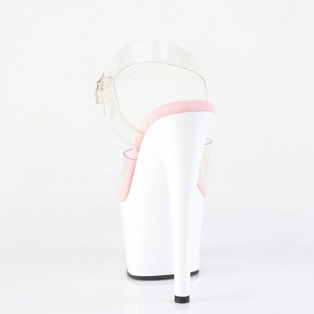 ADORE-708 Clear-Baby Pink/White