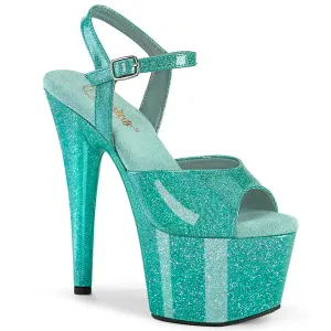 ADORE-709GP - Aqua Glitter Patent Heels