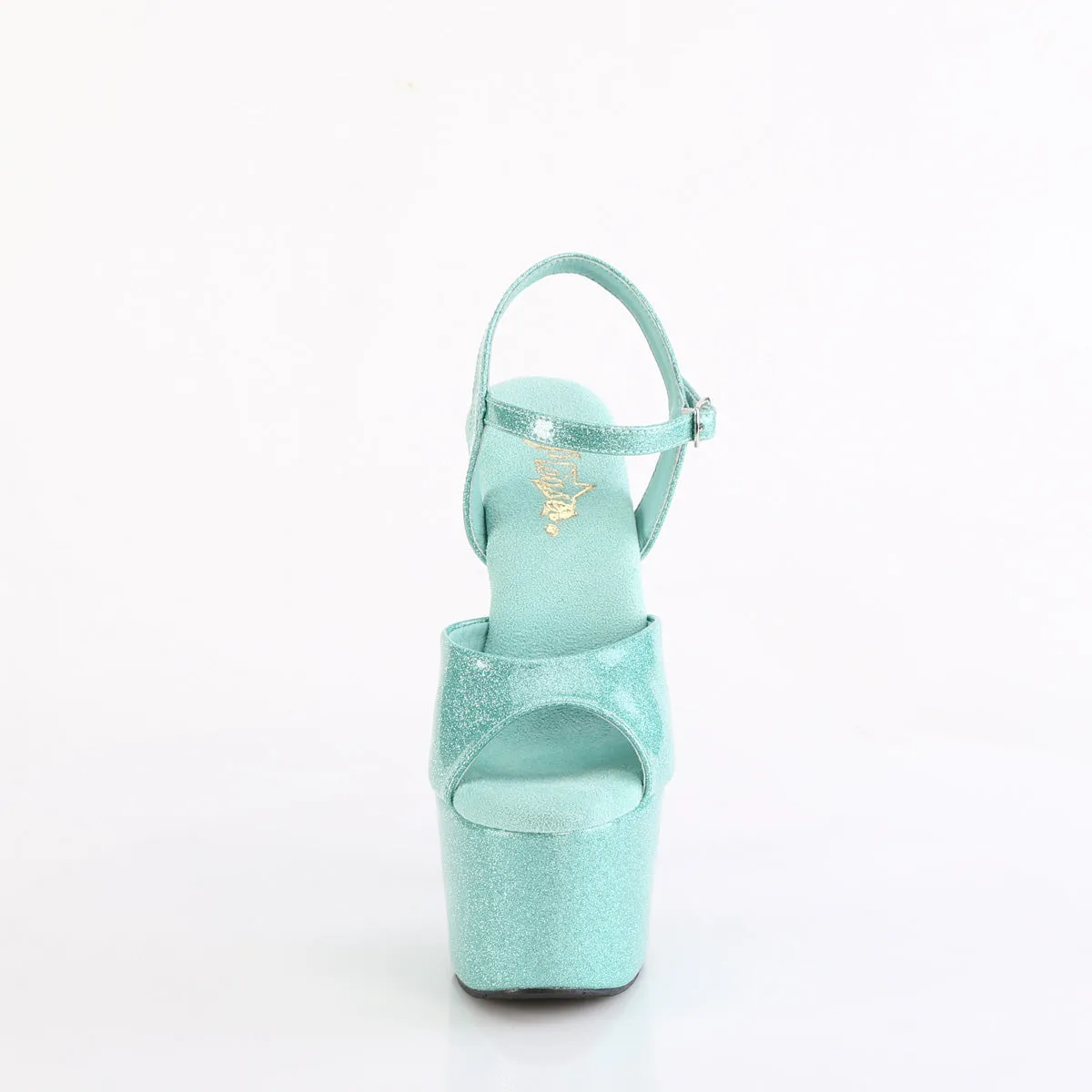 ADORE-709GP - Aqua Glitter Patent Heels