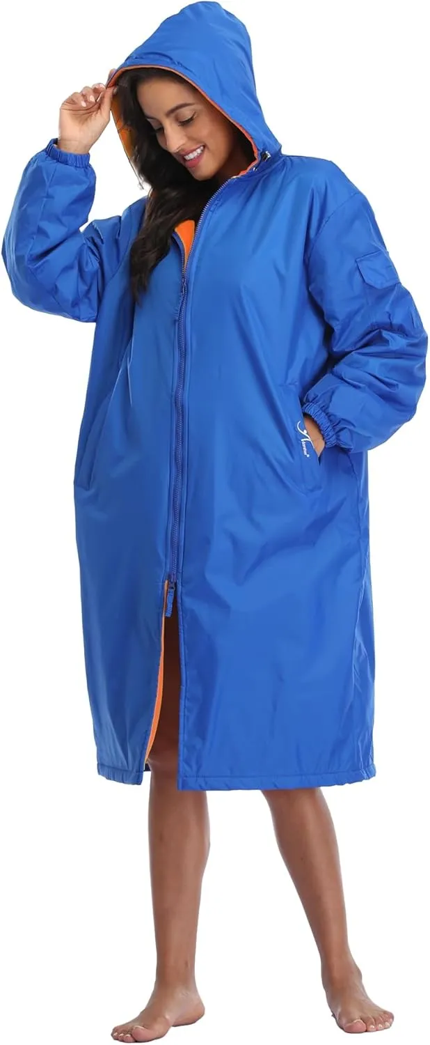 Adoretex Unisex Swim Parka Water Resistant Warm Coat Water Sports Swim Parka for Adult & Kids