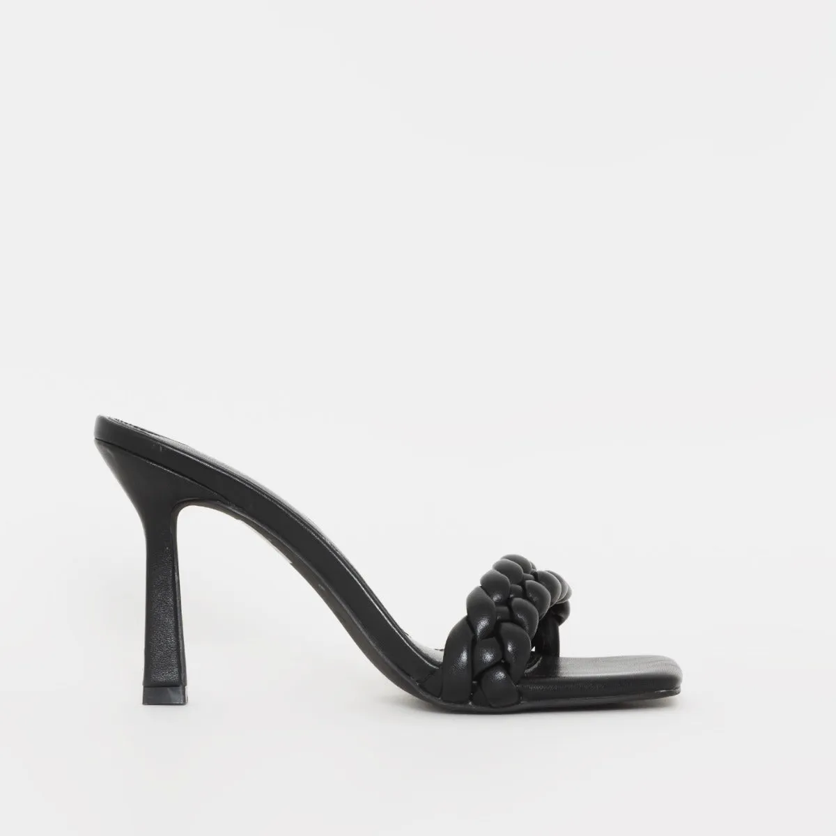 Amary Black Knot Strap Mules