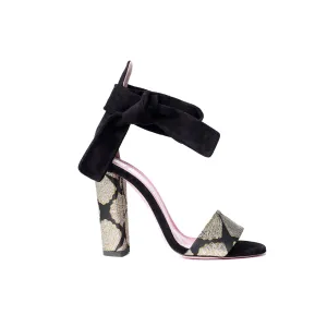 Ankle Tie Block Heel Sandal