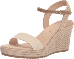 Anne Klein Womens Wella Rhinestone Ankle Strap Platform Sandals