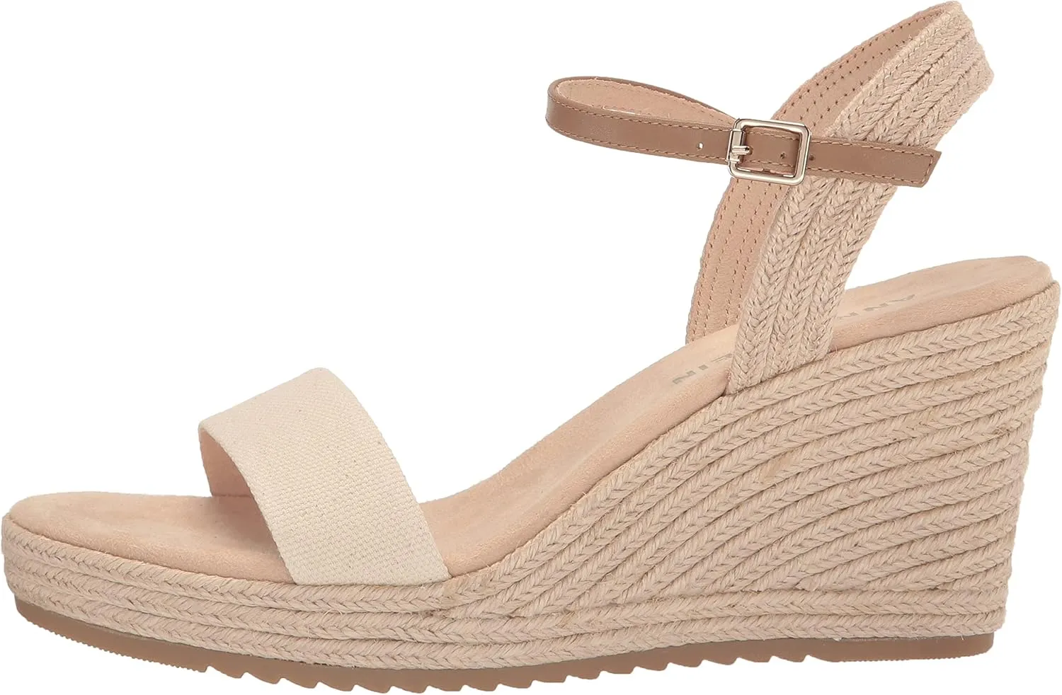 Anne Klein Womens Wella Rhinestone Ankle Strap Platform Sandals