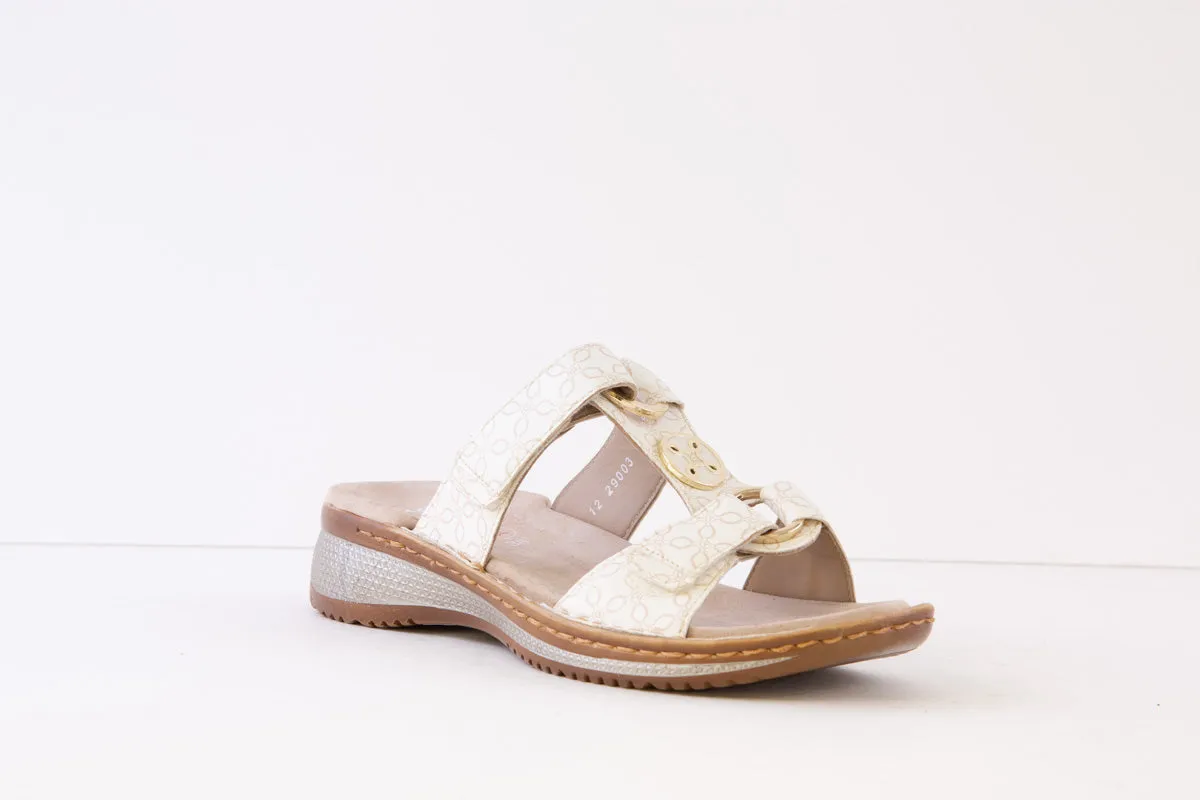 ARA - 29003-03 FLAT MULE - WHITE MULTI