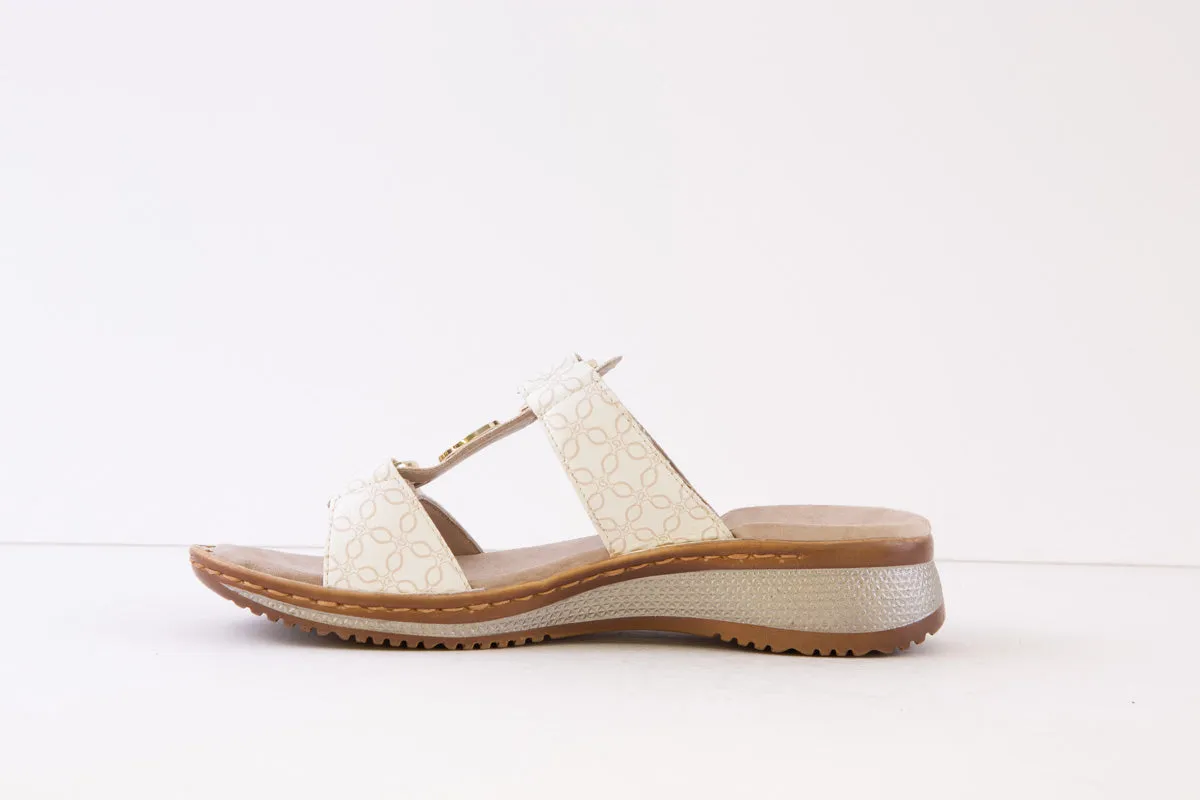 ARA - 29003-03 FLAT MULE - WHITE MULTI
