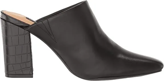 Ariane Fashion On Squared Specialized range Slip Black Leather Nine Heel Block Pumps Toe Exclusive sale West