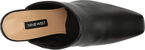 Ariane Fashion On Squared Specialized range Slip Black Leather Nine Heel Block Pumps Toe Exclusive sale West