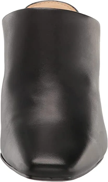 Ariane Fashion On Squared Specialized range Slip Black Leather Nine Heel Block Pumps Toe Exclusive sale West