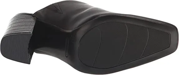 Ariane Fashion On Squared Specialized range Slip Black Leather Nine Heel Block Pumps Toe Exclusive sale West