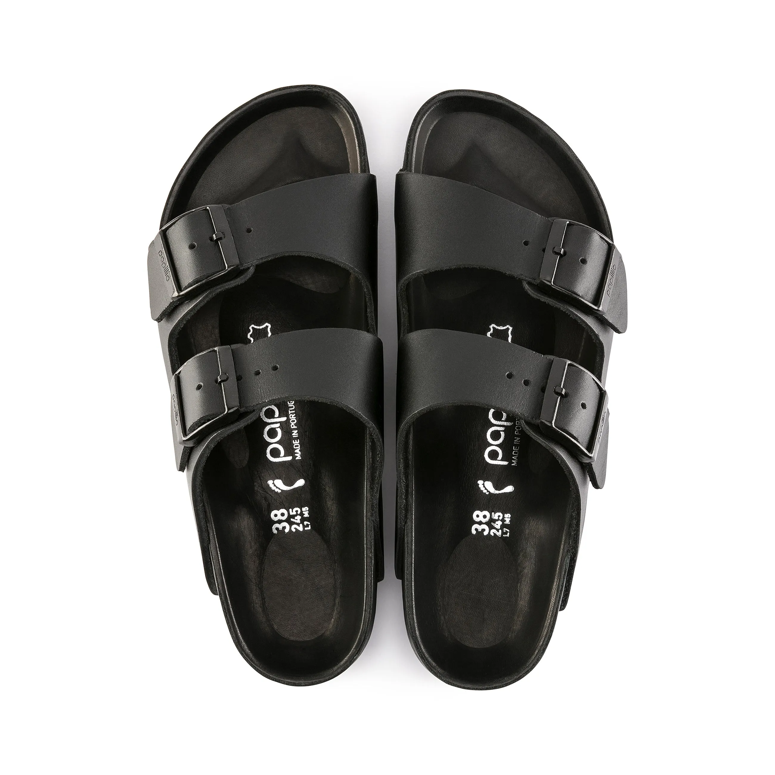 Arizona Exquisite Platform Black Natural Leather
