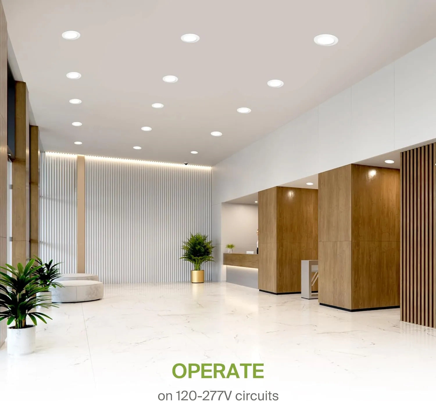ASD Fire Rated Recessed Light 4 Inch, 12W 120-277V, Round Mini Panel Baffle Trim, 5 CCT 2700K/3000K/3500K/4000K/5000K, Dimmable Canless Commercial LED Downlight, Wet and IC Rated, Air Tight, ETL