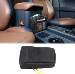 Aunginsy Central Control Storage Bag Compatible with Ford Maverick 2022-2024 Truck Center Console Organizer Tray Front Armrest Hanging Groove Insert Storage Box Oxford Cloth Space Saving Accessories