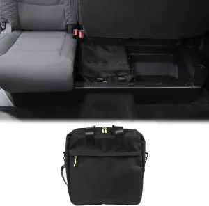 Aunginsy Rear Row Underseat Concealed Storage Bag Compatible with Toyota Tundra 2022-2024 Truck Back Seat Luggage Storage Organizer Oxford Cloth Space Saving Accessory