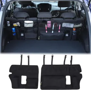 Aunginsy Trunk Hanging Organizer Backseat Storage Bag Compatible with Subaru Crosstrek GU 2024 2025 Second-Row Seat Back Panel Multi-Compartment Storage Pockets Box Oxford Cloth Expansion Accessories