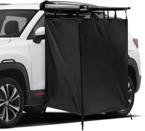 Awning Shower Tent Car Outdoor Portable Camping Shower Tent Car Side Shower Room Privacy Shelter Restroom Vehicle Side Shower Bathroom for RV, Van, Truck, Waterproof