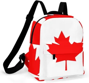 Backpack Canadian Canada Flag Purse for Women, Travel, Work