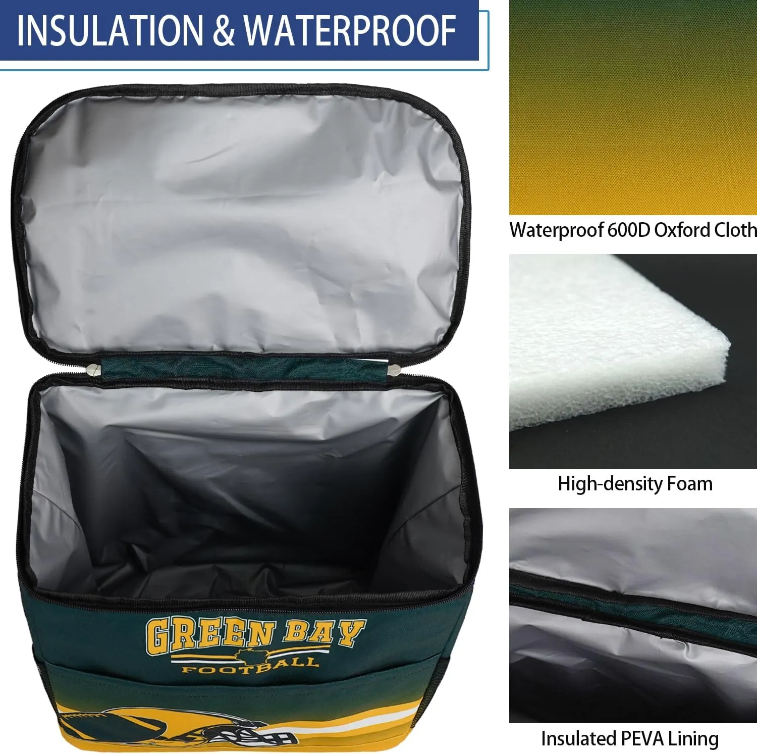 Backpack Cooler for Men - 30 Cans Beer Cooler Bag - Soft Backpack Cooler Insulated Waterproof Leak Proof