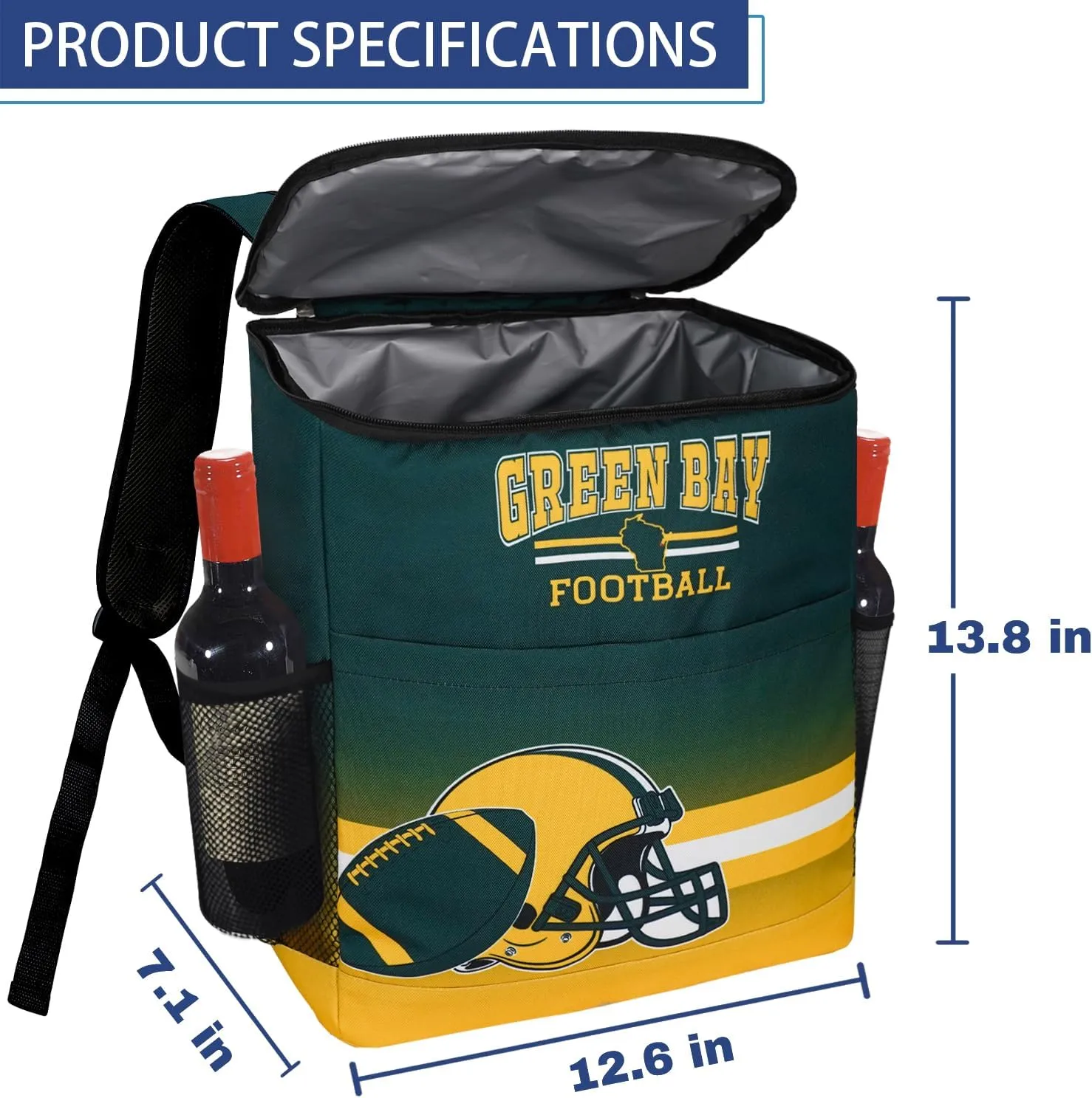 Backpack Cooler for Men - 30 Cans Beer Cooler Bag - Soft Backpack Cooler Insulated Waterproof Leak Proof