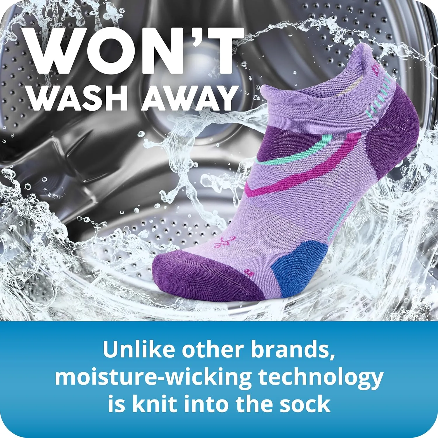 Balega UltraGlide Friction-Free No-Show Running Socks for Men and Women (1 Pair)