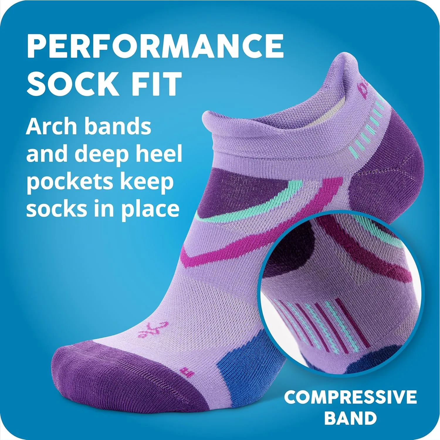 Balega UltraGlide Friction-Free No-Show Running Socks for Men and Women (1 Pair)