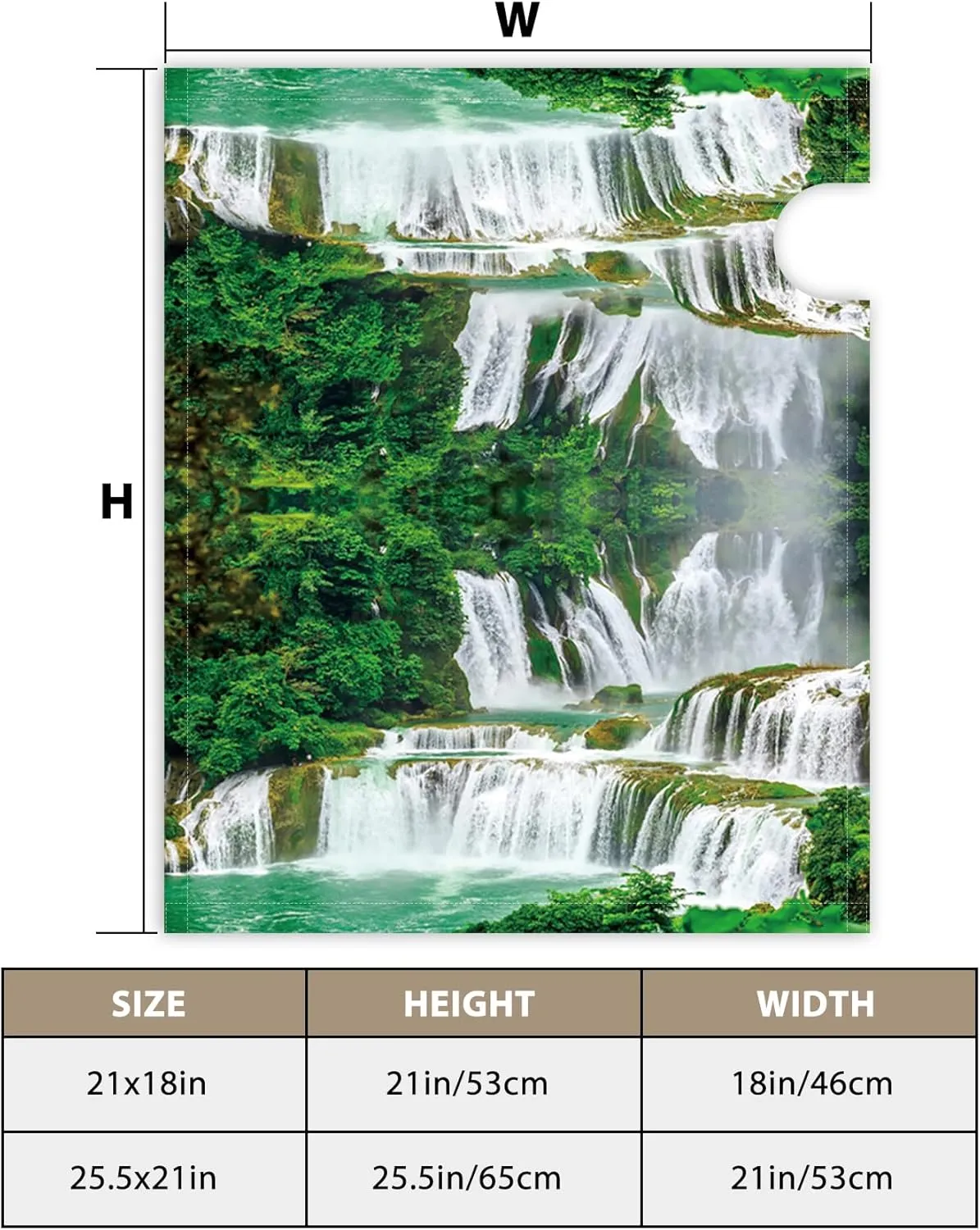 Baocicco Waterfall Mailbox Cover Magnetic Natural Scenic Spot River Spring Waterfall Magnetic Mailbox Covers for Modern House Decorative 21x18 Inch Waterproof Fabric Mailwraps Post Letter Box Cover