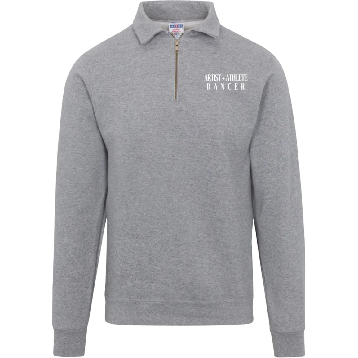 BellaVia -  Mens Fleece Quarter Zip Pullover (Front Logo, Back Design)