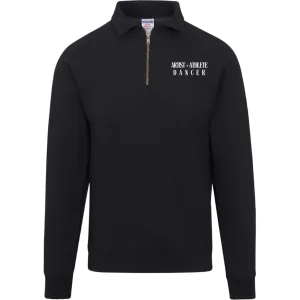 BellaVia -  Mens Fleece Quarter Zip Pullover (Front Logo, Back Design)