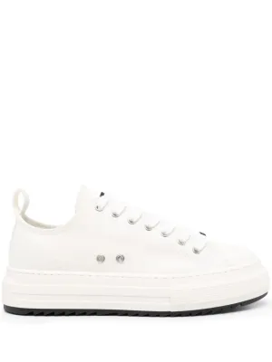 Berlin White Canvas Sneakers