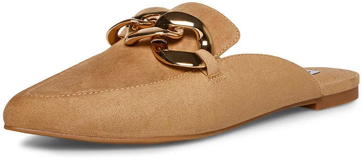 Best choice Detailed Toe On Tan Close Slip Chain Finely Steve Fashion Mules Madden Hot bargain Pointed