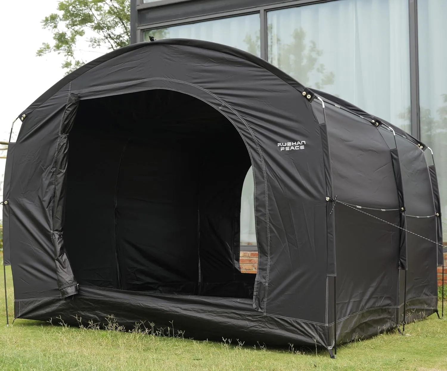Bicycle Cover Tent Bike Expandable House Bike Cover Shelter Waterproof Outdoor Shed Storage for Garden Tools, Toys, Lawn Mover (XL-Black)