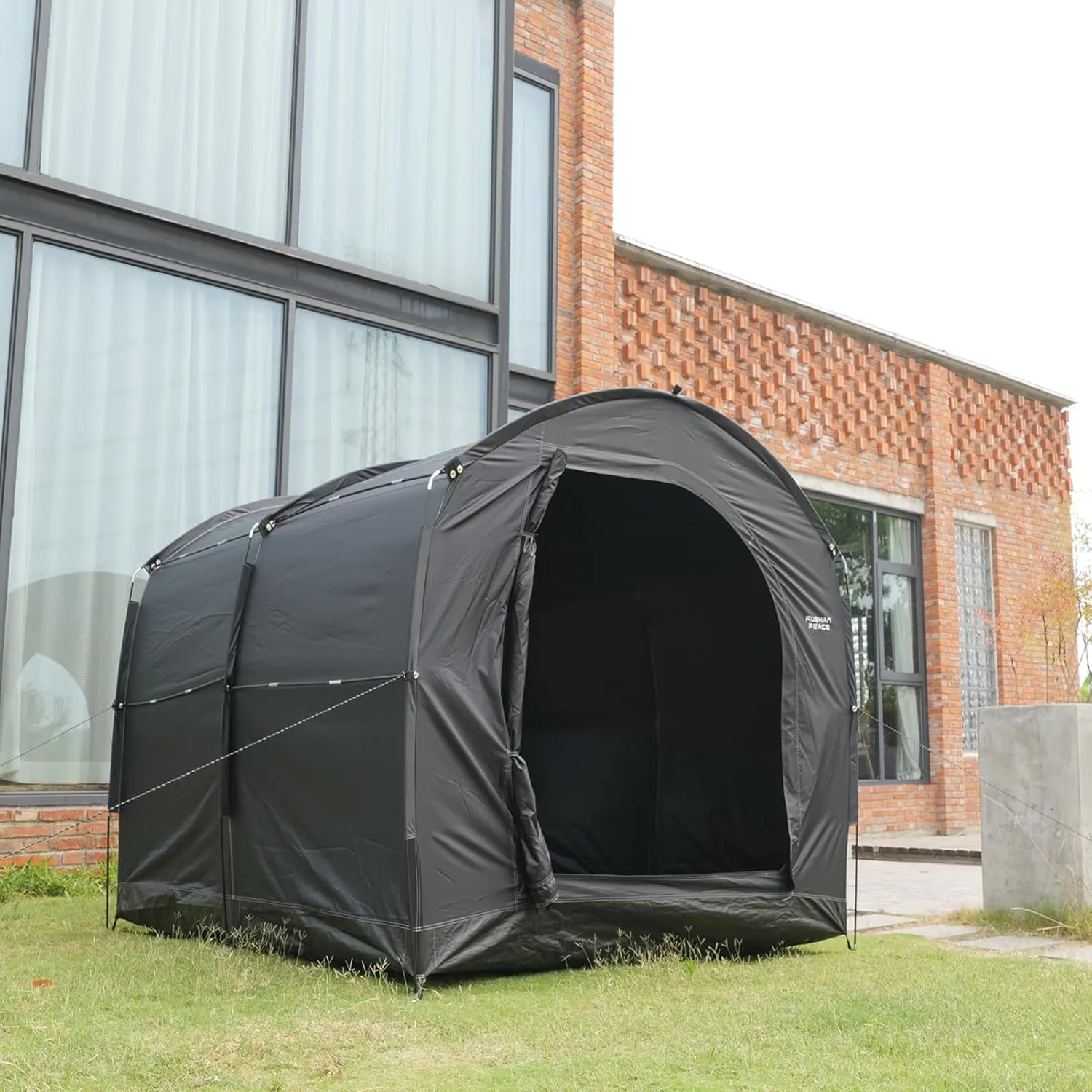 Bicycle Cover Tent Bike Expandable House Bike Cover Shelter Waterproof Outdoor Shed Storage for Garden Tools, Toys, Lawn Mover (XL-Black)