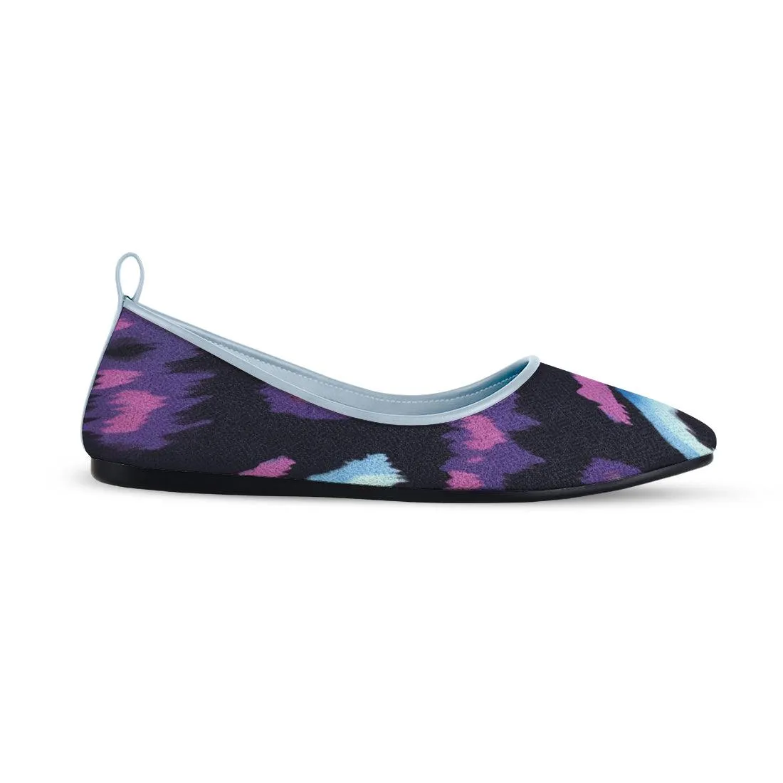 Blue Round Toe Shoe Faded