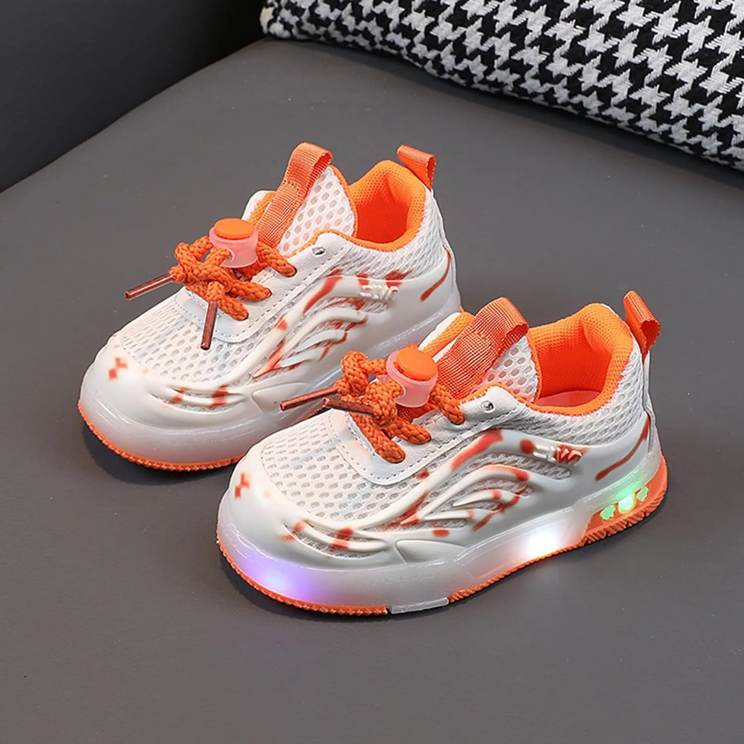 Boys Girls Sneakers Girls and Boys Spring Summer and Autumn Children's Mesh Breathable Small Breathable Running Shoes