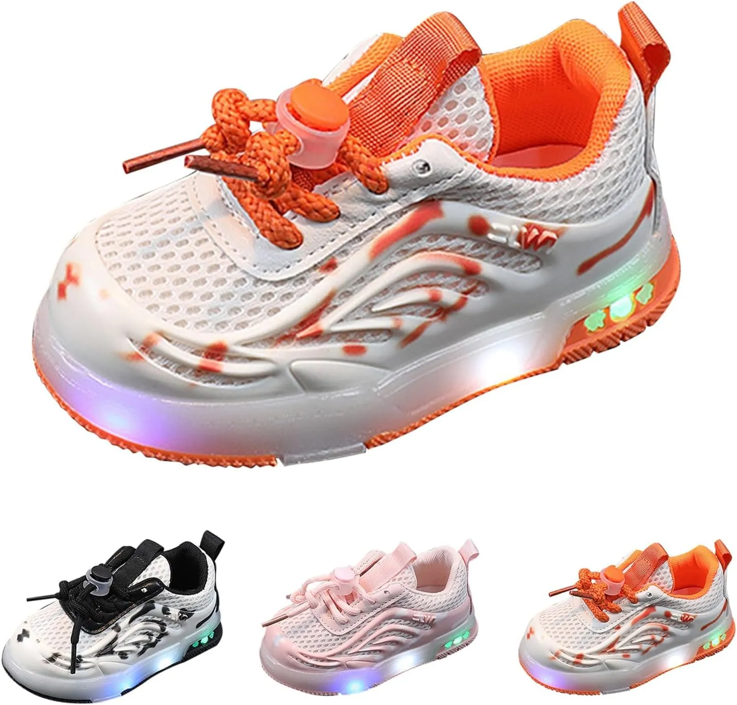 Boys Girls Sneakers Girls and Boys Spring Summer and Autumn Children's Mesh Breathable Small Breathable Running Shoes